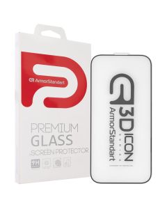 Защитное стекло для iPhone 16 Pro Max ArmorStandart Icon 3D Черное (Black)