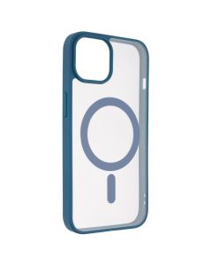 Чохол-накладка для iPhone 13 DM Translucent Color MagSafe Синя (Blue)