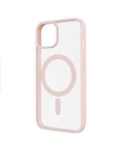 Чохол накладка для iPhone 13 DM Translucent Color MagSafe Рожева (Pink)