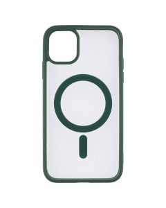Чохол накладка для iPhone 11 DM Frosted Acrylic MagSafe Зелена (Dark Green)
