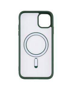 Чохол накладка для iPhone 11 DM Frosted Acrylic MagSafe Зелена (Dark Green)