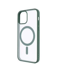 Чохол накладка для iPhone 12 DM Frosted Acrylic MagSafe Зелена (Dark Green)