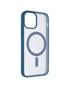 Чохол накладка для iPhone 12 DM Frosted Acrylic MagSafe Синя (Navy Blue)