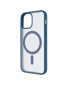 Чохол накладка для iPhone 12 DM Frosted Acrylic MagSafe Синя (Navy Blue)