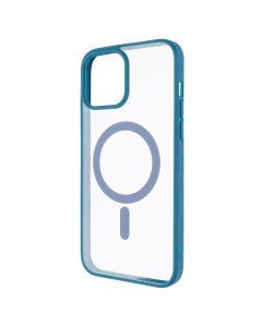 Чехол накладка для iPhone 13 Pro Max DM Frosted Acrylic MagSafe Синий (Navy Blue)
