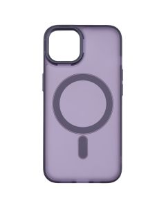 Чохол накладка для iPhone 14 DM Translucent Color MagSafe Фіолетова (Deep Purple)