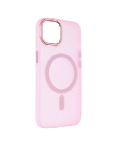 Чохол накладка для iPhone 14 DM Translucent Color MagSafe Рожева (Pink)