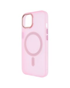 Чохол накладка для iPhone 14 DM Translucent Color MagSafe Рожева (Pink)