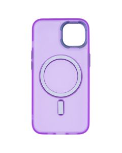 Чохол накладка для iPhone 14 DM Translucent Color MagSafe Фіолетова (Violet)