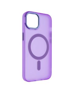 Чохол накладка для iPhone 14 DM Translucent Color MagSafe Фіолетова (Violet)