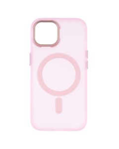 Чохол накладка для iPhone 15 DM Translucent Color MagSafe Рожева (Pink)