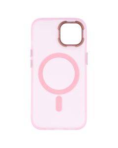 Чохол накладка для iPhone 15 DM Translucent Color MagSafe Рожева (Pink)