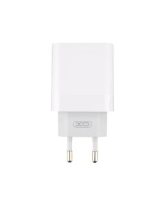Зарядное устройство XO L64 (1USB+1USB-C) 20W QC+PD Белый