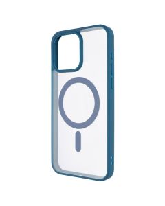 Чехол накладка для iPhone 15 Pro Max DM Frosted Acrylic MagSafe Синий (Navy Blue)