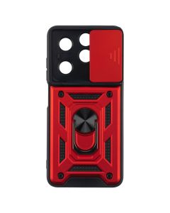 Чохол накладка для TECNO Spark 20/20C/GO 2024/POP 8/Infinix Hot 40i/Hot 40i Camshield Serge Ring Червона (Red)