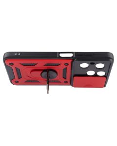 Чохол накладка для TECNO Spark 20/20C/GO 2024/POP 8/Infinix Hot 40i/Hot 40i Camshield Serge Ring Червона (Red)