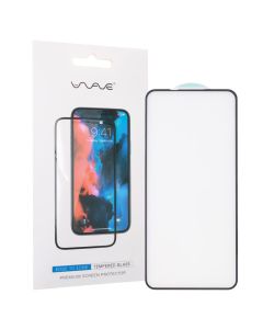 Захисне скло для Xiaomi Redmi Note 9 WAVE Edge to Edge 3D Чорне (Black)