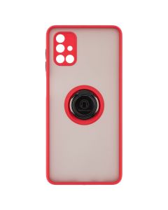 Чехол накладка для Samsung M51 Deen Color Ring Красный (Red)