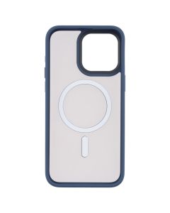 Чохол накладка для iPhone 15 Pro Max MiaMi Pjur with MagSafe Синя (Peak Blue)