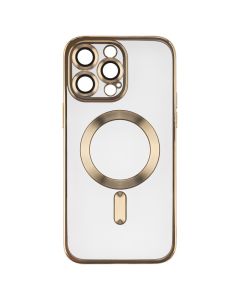 Чехол накладка для iPhone 14 Pro Max WAVE Metal Matte Case с магнитным кольцом MagSafe Золотой (Gold)