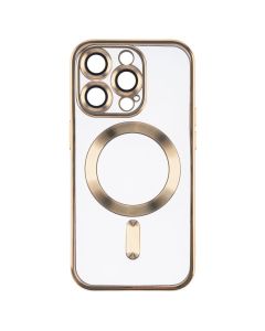 Чехол накладка для iPhone 14 Pro WAVE Metal Matte Case с магнитным кольцом MagSafe Золотой (Gold)