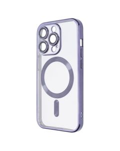 Чехол-накладка для iPhone 14 Pro Metal Matte Case с магнитным кольцом MagSafe Фиолетовый (Purple)