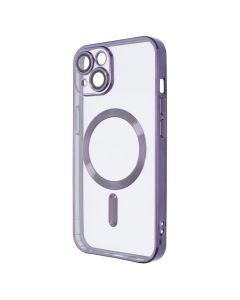 Чохол накладка для iPhone 14 WAVE Metal Matte Case with Magnetic Ring MagSafe ФІолетова (Purple)