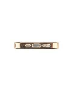 Чохол-накладка для iPhone 13 Pro WAVE Metal Matte Case с магнітним кільцем MagSafe Золота (Gold)