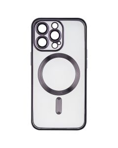 Чехол накладка для iPhone 13 Pro Metal Matte Case with Magnetic Ring MagSafe Фиолетовый (Purple)