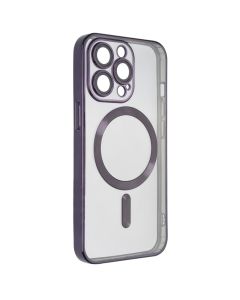 Чехол накладка для iPhone 13 Pro Metal Matte Case with Magnetic Ring MagSafe Фиолетовый (Purple)