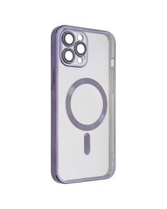 Чохол-накладка для iPhone 12 Pro Max Metal Matte Case с магнітним кільцем MagSafe Фіолетовий (Purple)