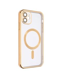 Чохол-накладка для iPhone 11 WAVE Metal Matte Case с магнітним кільцем MagSafe Золота (Gold)
