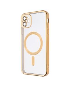 Чохол-накладка для iPhone 11 WAVE Metal Matte Case с магнітним кільцем MagSafe Золота (Gold)