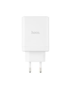 Зарядний пристрій Hoco N33 (1USB+2USB-C) QC3.0 PD 35W + кабель Type-C to Type-C Білий (White)