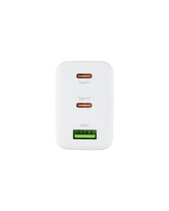 Зарядний пристрій Hoco N33 (1USB+2USB-C) QC3.0 PD 35W + кабель Type-C to Type-C Білий (White)
