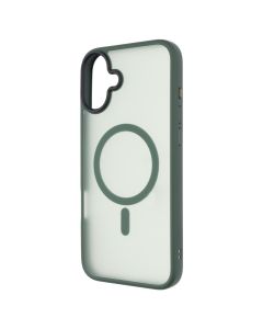 Чехол накладка для iPhone 16 Plus WAVE Matte Insane MagSafe Зеленый (Green)