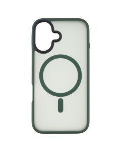 Чехол накладка для iPhone 16 WAVE Matte Insane MagSafe Зеленый (Green)