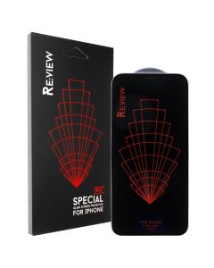 Захисне скло для iPhone 13 Pro Max/14 Plus Review 3D Чорне (Black)