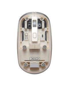 Миша бездротова XO M12 Прозора Біла (Off White)