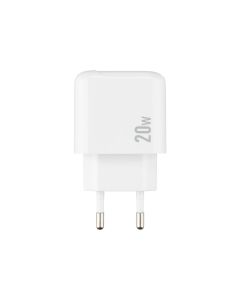 Зарядний пристрій Borofone BAS44A (1 USB+1 USB-C) 20W Білий (White)