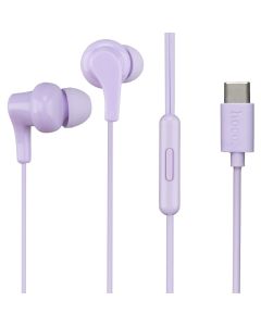 Наушники с микрофоном Hoco M114 Type-C Фиолетовые (Purple)
