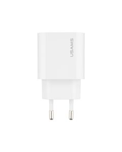 Зарядное устройство Usams T65 US-CC226 (1 USB-C) PD3.0 20W Белый (White)