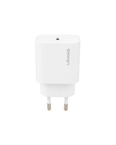 Зарядное устройство Usams T65 US-CC226 (1 USB-C) PD3.0 20W Белый (White)