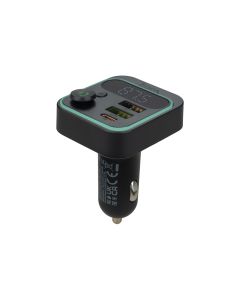 FM-трансмиттер Hoco E85 Tiger PD20W+QC3.0 Bluetooth Черный (Black)