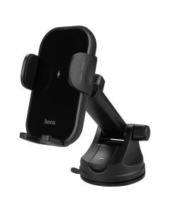 Автотримач Hoco HW5 15W з бездротовою зарядкою Чорний (Black)