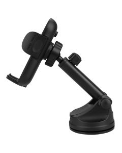 Автотримач Hoco HW5 15W з бездротовою зарядкою Чорний (Black)