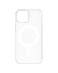 Прозрачный чехол-накладка для iPhone 15 с технологией MagSafe.