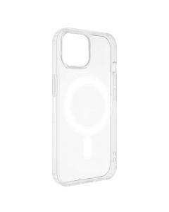 Прозрачный чехол-накладка для iPhone 15 с технологией MagSafe.