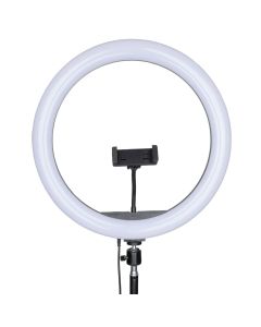 Кільцева світлодіодна лампа RGB LED LJJ-36 (D36см) Чорна (Black)