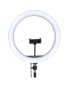 Кільцева світлодіодна лампа RGB LED LJJ-36 (D36см) Чорна (Black)